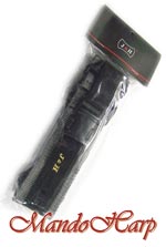 MandoHarp - J & H Adjustable Instrument Strap - Black/Grey Design